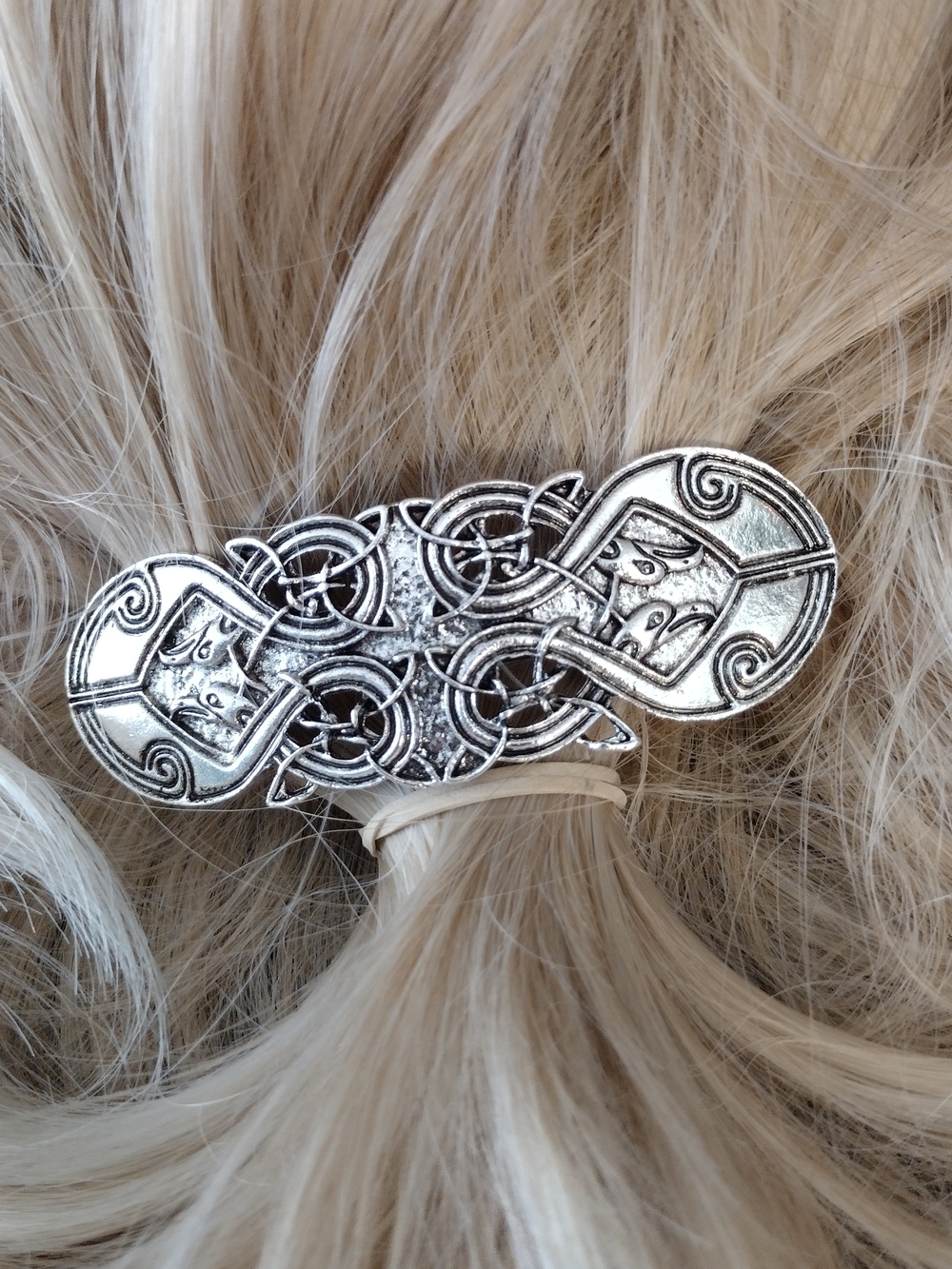 *NWOT* Antique Silver Celtic Knot Hair Barrette - Women Accessories